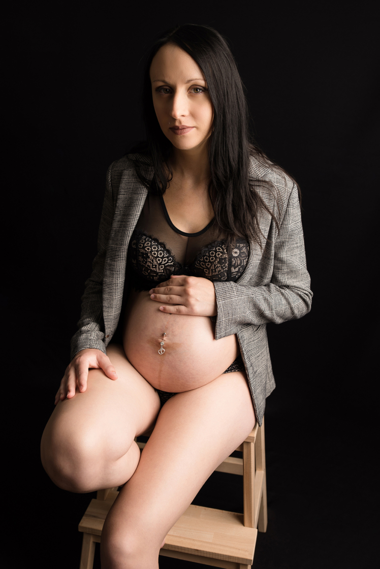 Shooting grossesse glamour entre Nantes et Rennes