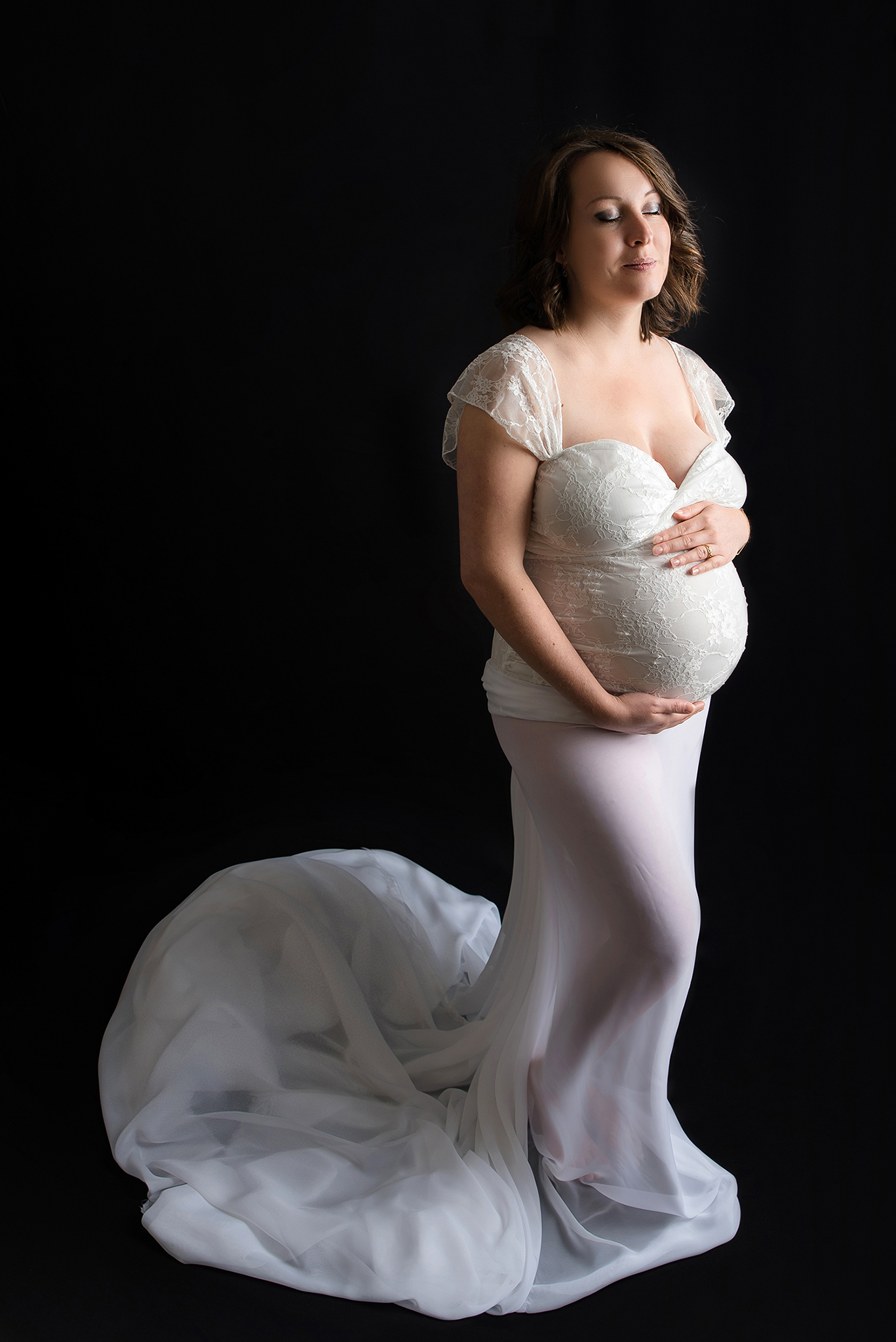 Shooting grossesse glamour entre Nantes et Rennes