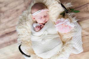 Photo bébé nouveau né endormi Nantes
